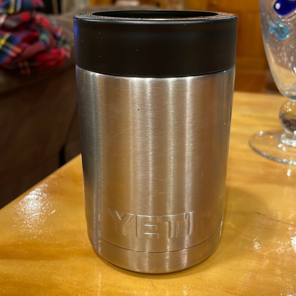 YETI COOLER - 12 oz. stainless beverage cooler.